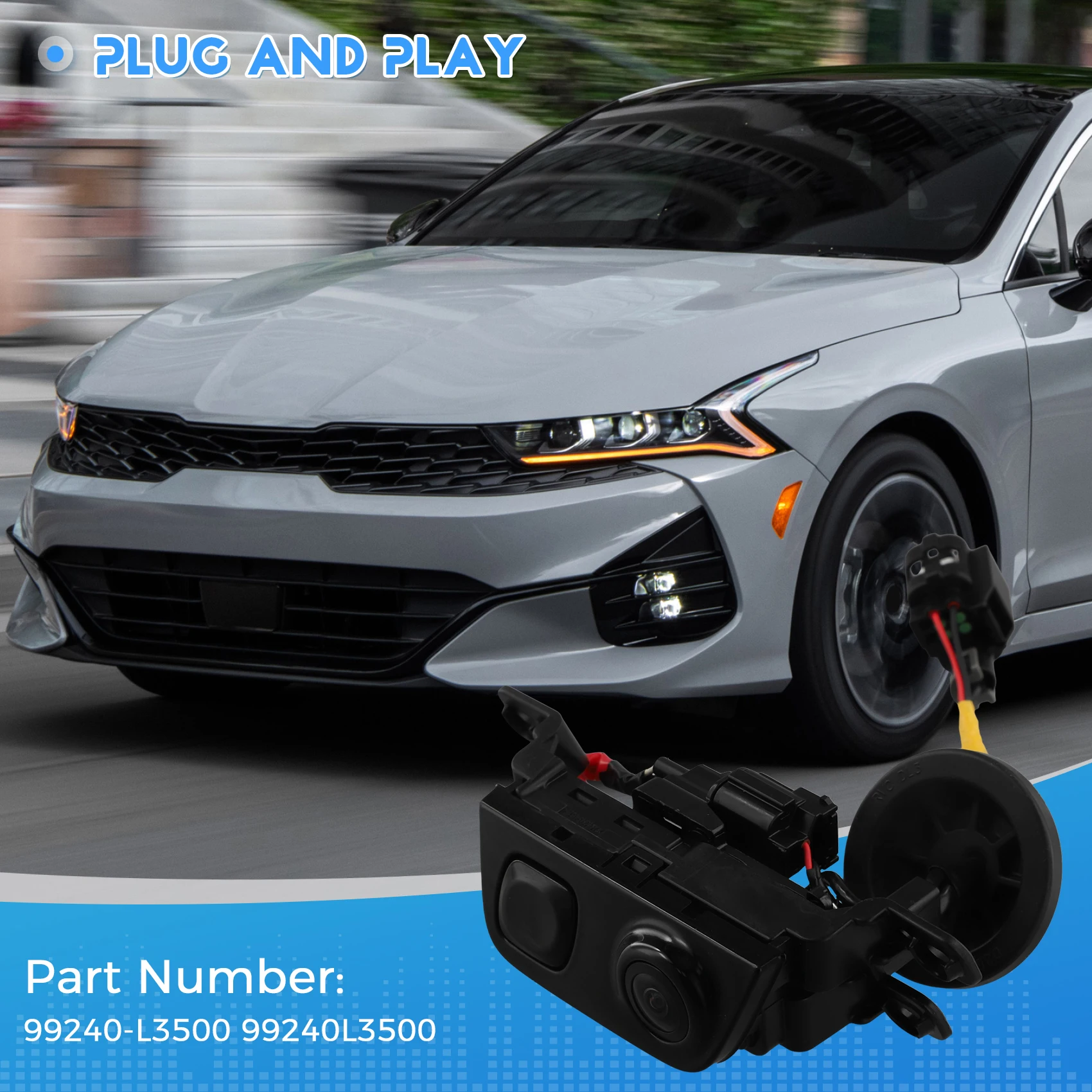 Luggage Cover Release Switch With Camera 99240L3500 99240-L3500 For Kia K5 2021-2024 Parking Assist Camera