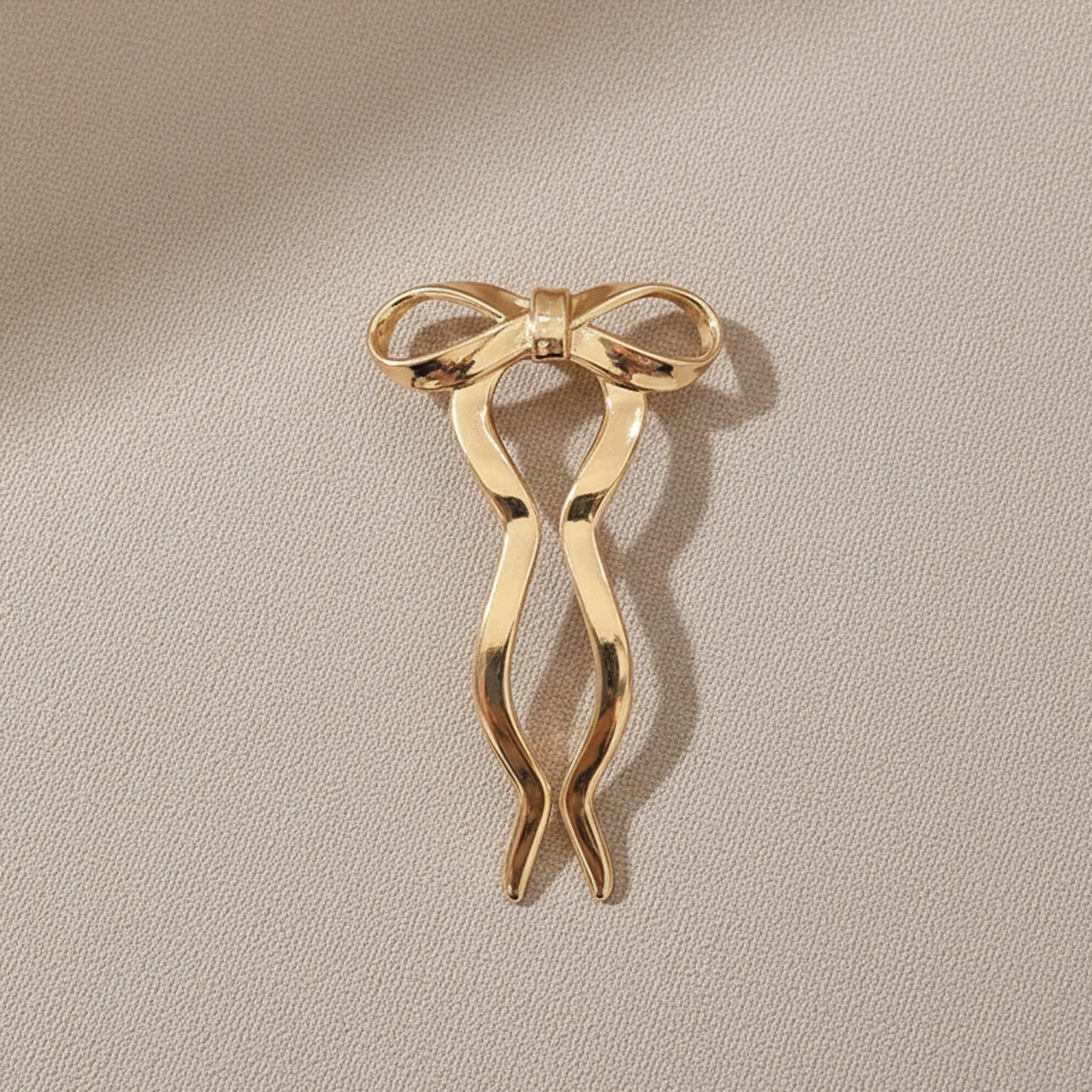 Elegant Bowknot U Shape Hairpin Alloy Metal Ponytail Holder For Women Girls Bride Wedding Party Daily Hair Accessories view 5