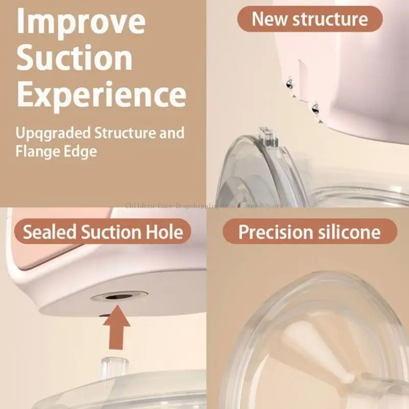 

Electric Breast for Effective Breastfeeding Lactation Support 9 Suctions Travel Friendly Designing Automatic Milker