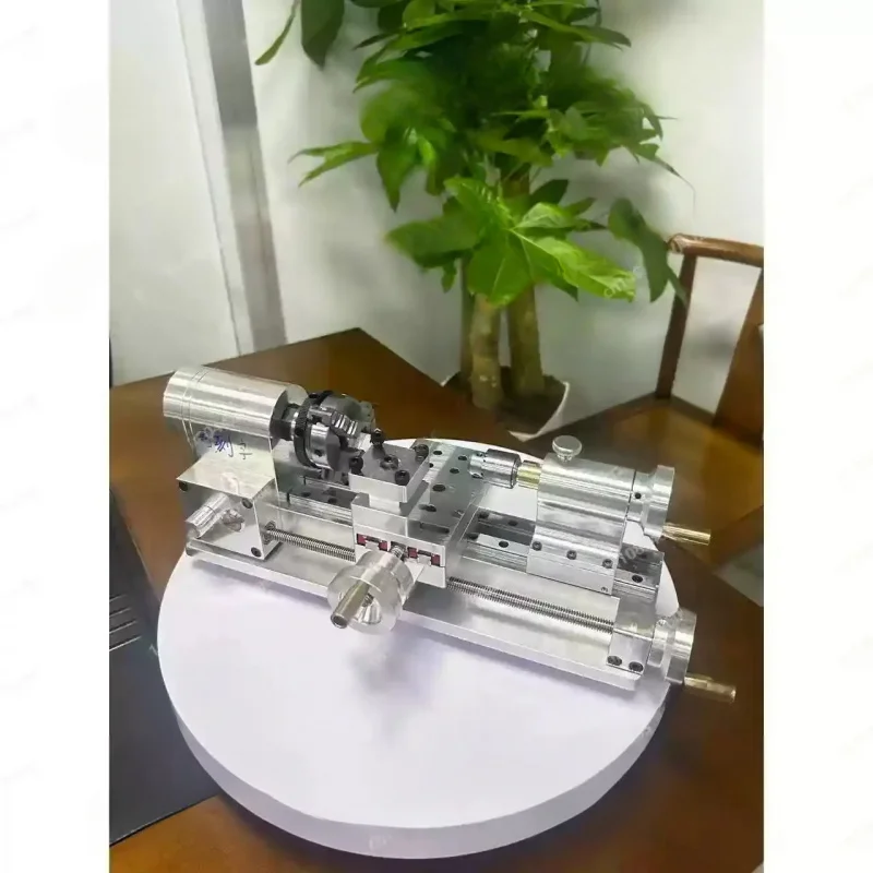 DIY Mini wielofunkcyjna domowa obróbka drewna domowej roboty mała przenośna mikro tokarka stacjonarna 110 V-220 V 100-2500 R/min