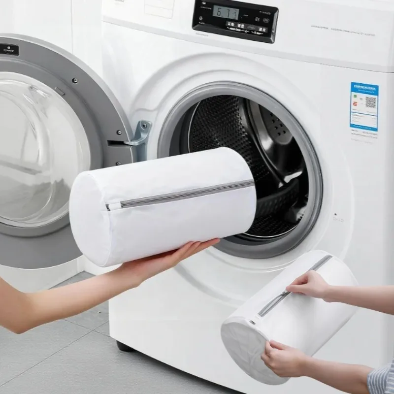 1/2pcs Versatile Shoe Washing Bag Durable Mesh Laundry Bag for Sneakers Running Shoes Socks Bras with Zipper Closure