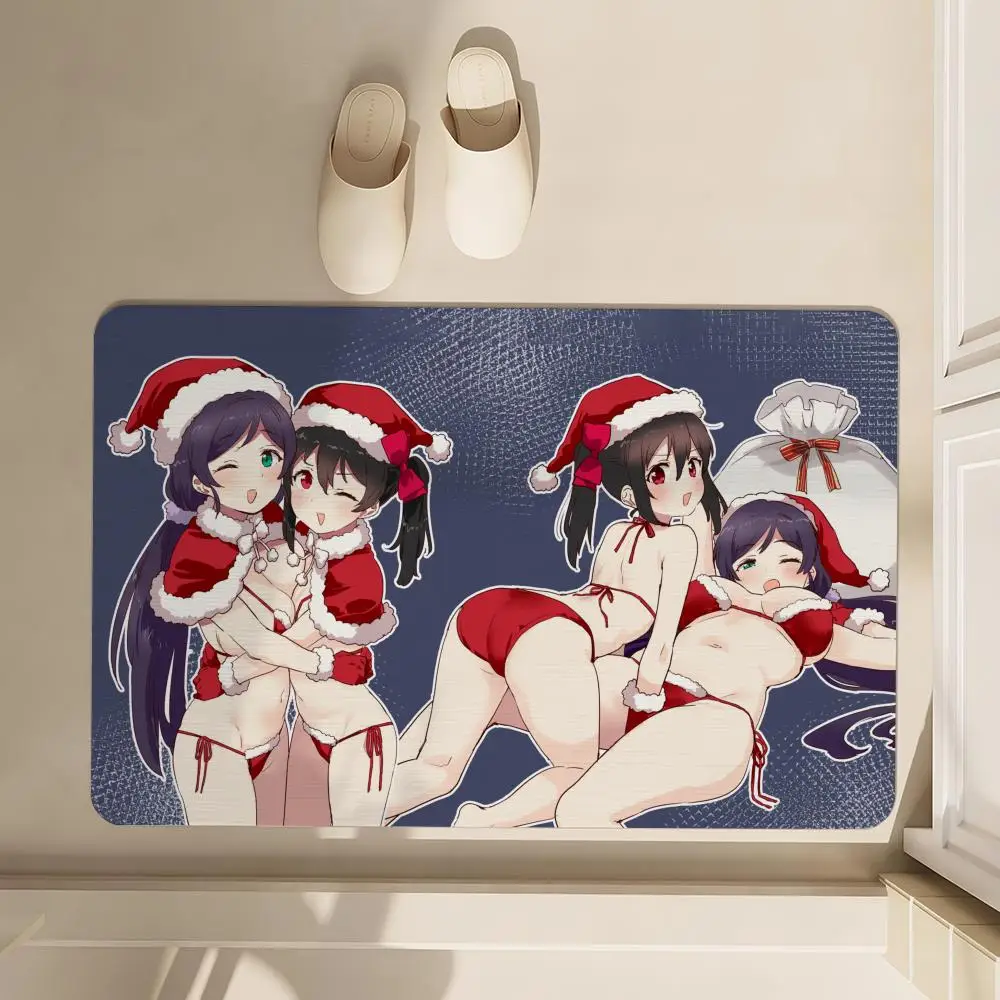 

Love Live School Idols Floor Mat Soft Diatom Bathroom Absorbent Floor Mat, Toilet Of The Bathroom, Household Floor Mat, Door Mat
