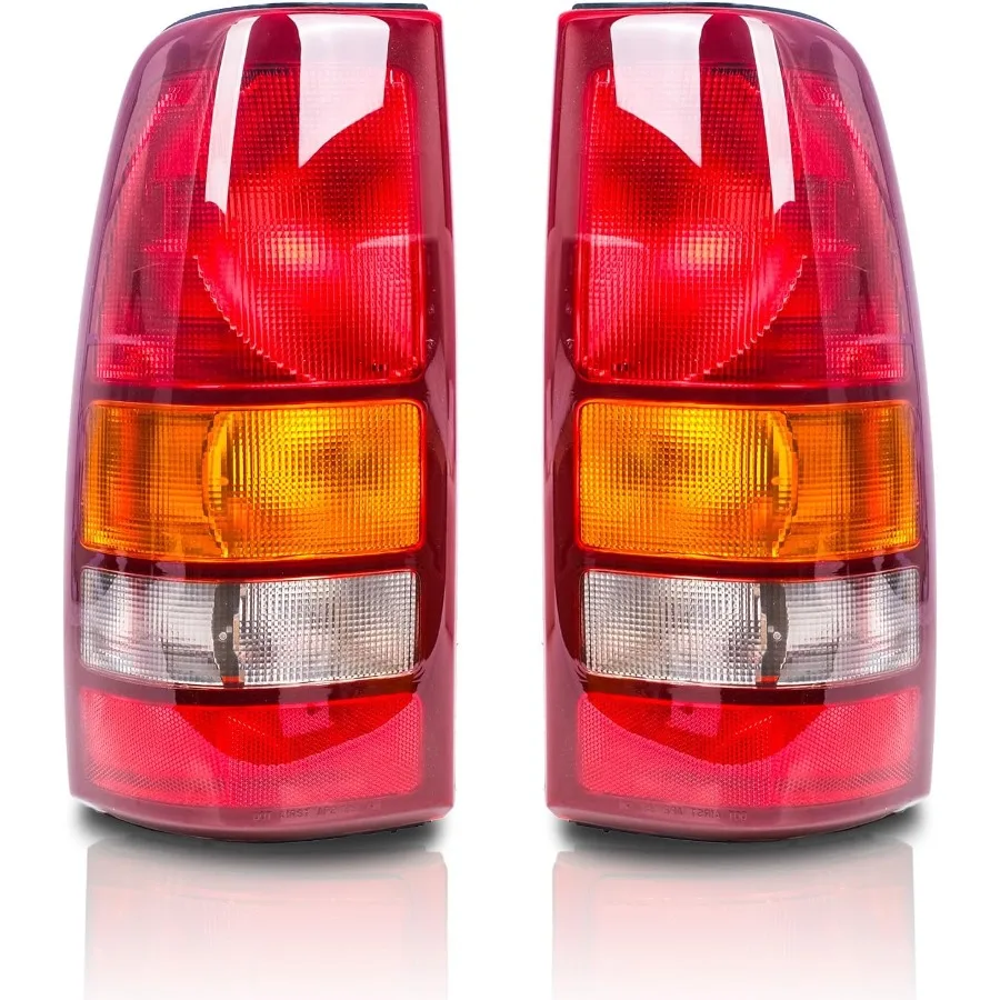 

Tail Light Assembly Compatible with Chevy 1999 2000 2001 2002 Silverado 19992006 GMC Sierra FactoryStyle Rear Brake Lamps Witho