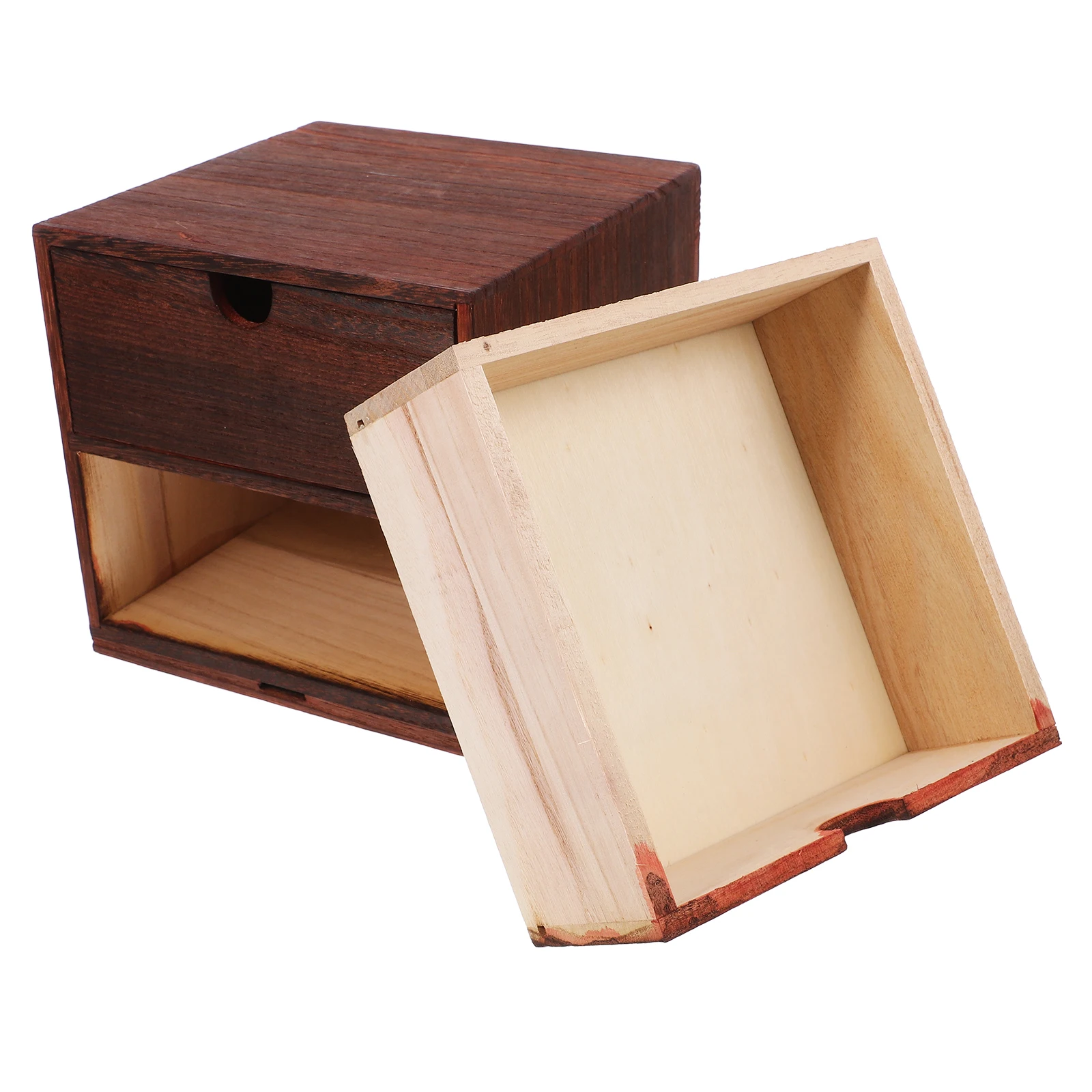 

Wooden Storage Box Multi-layer Drawer Organizer Desk Home Cosmetics Stationery Tidy Clean Elegant Compact Lightweight Gift