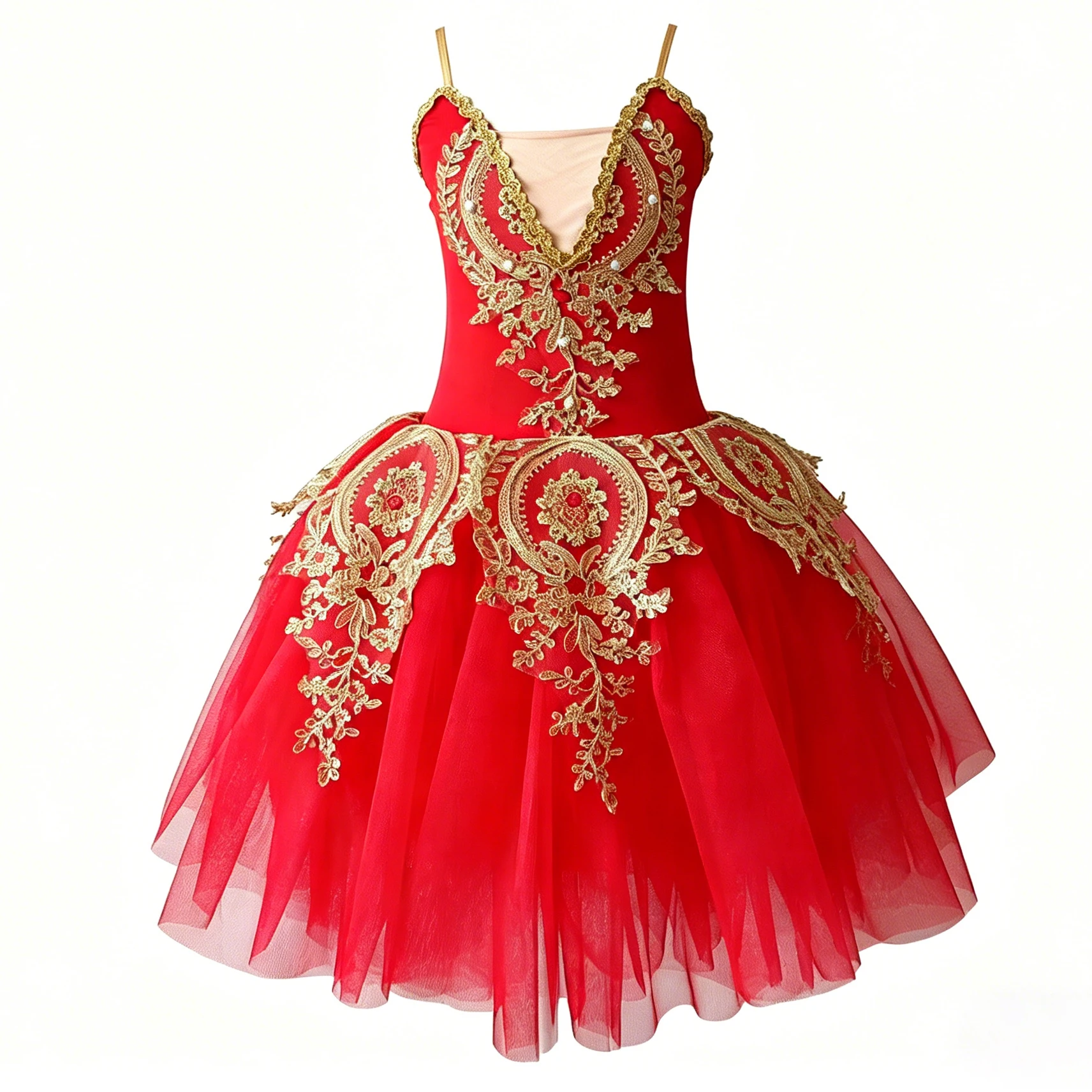 

Professional Romantic Tutu Long Ballet Dress Slip Embroidery Pearl Splice Ballerina Party Dress Children Ballet Dance Costumes