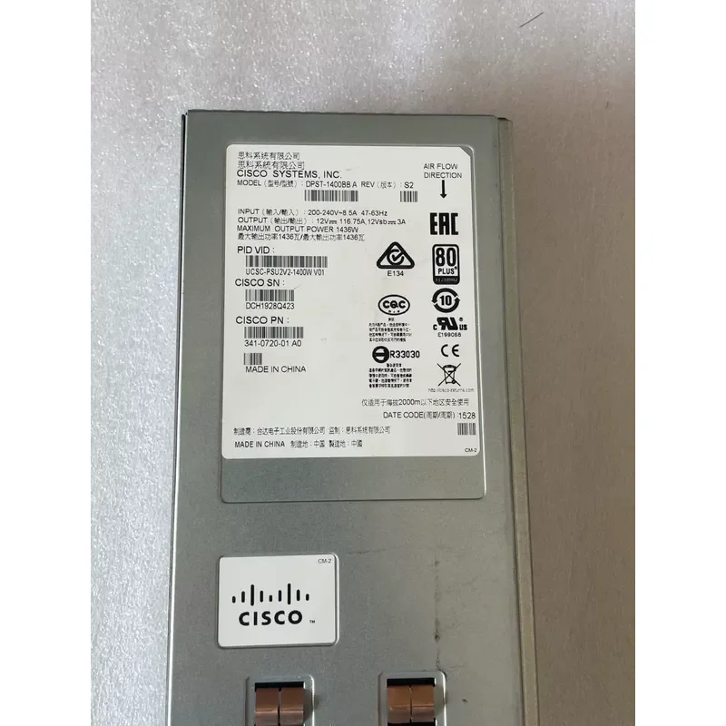 for Cisco Power Supply Model DPST-1400BB A Replacement AC Adapter Module for Network Switches and Routers High Efficiency