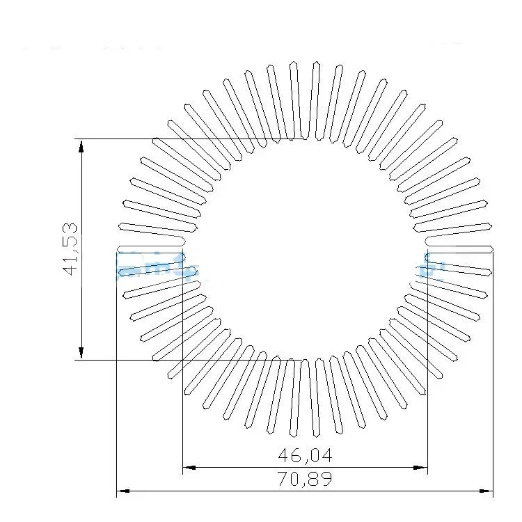 sunflower radiator 71x41mm Sunflower heat sink aluminum alloy round radiator aluminum LED heat sink Cob led cooler cooling