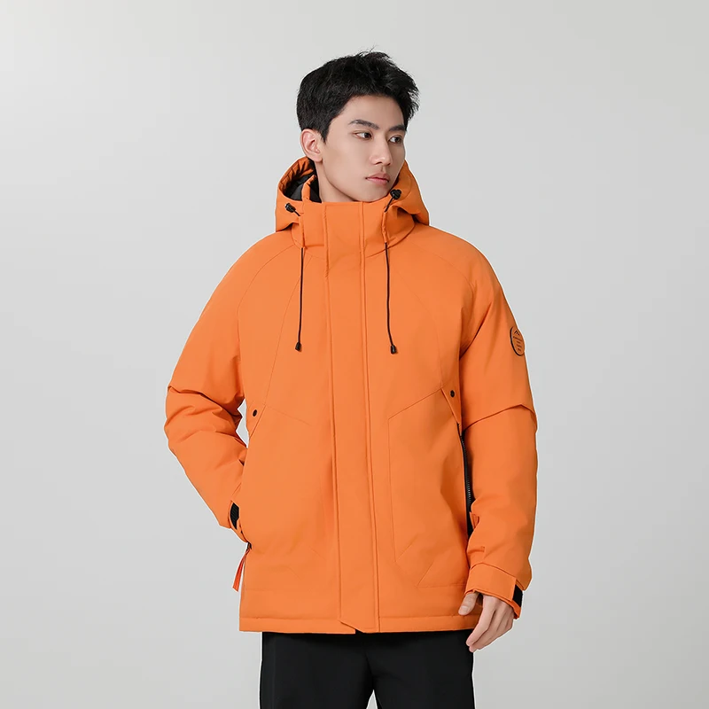 

aphene Warmth Cotton Jaet Men's Thiened Fce Outdoor Windbreaker Coat Youth Faion Stand Fit Winter Outerwear