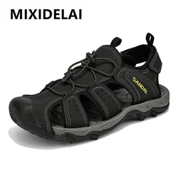 New Summer Outdoor Roman Sandals Non-slip Men's Casual Sneakers Comfortable Travel Beach Sandals Big Size Breathable Men's Shoes