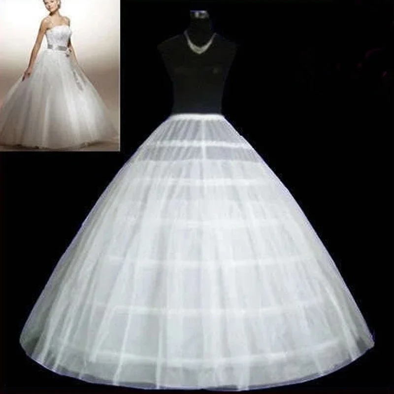 

6 Hoops Two layers tulle Wedding Petticoat Ball Gown Crinoline Slip Underskirt For Dress Accessories