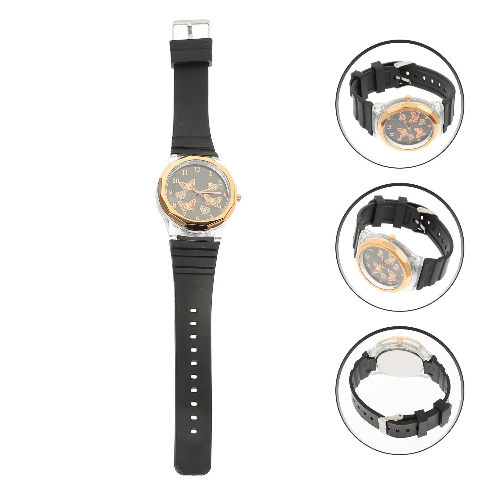 

Женские часы с изображением бабочек, премиум-класса, с кварцевым механизмом, точные, с круглым циферблатом, стильные, с силиконовым ремешком, модный подарок