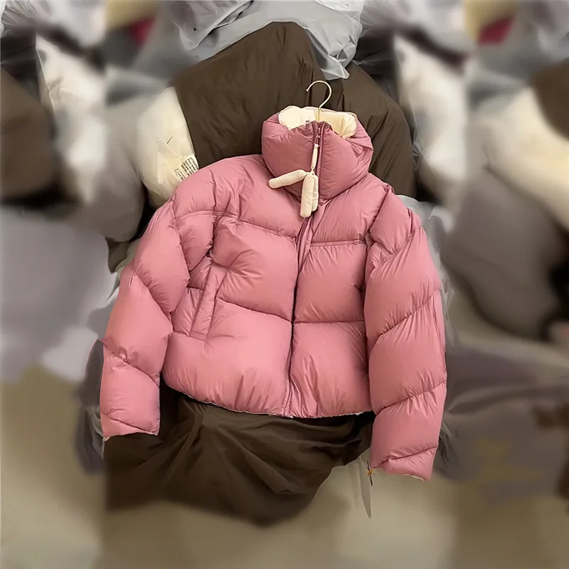 Women Down Cotton Jacket Coat Warm Winter Jackets Casual Quilted Jacket Goth Short Bread Clothing Fashion Thickened Womens Tops