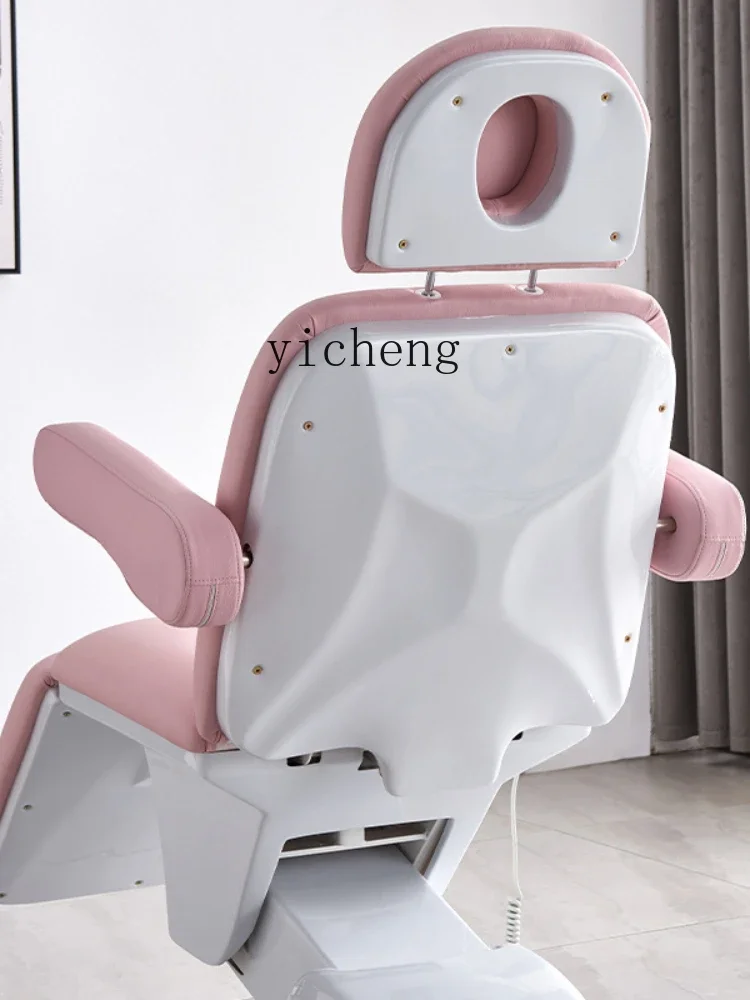 ZC Electric Lifting Pink Facial Bed Multifunctional Tattoo Bed Micro Plastic Surgery Dental Injection Bed