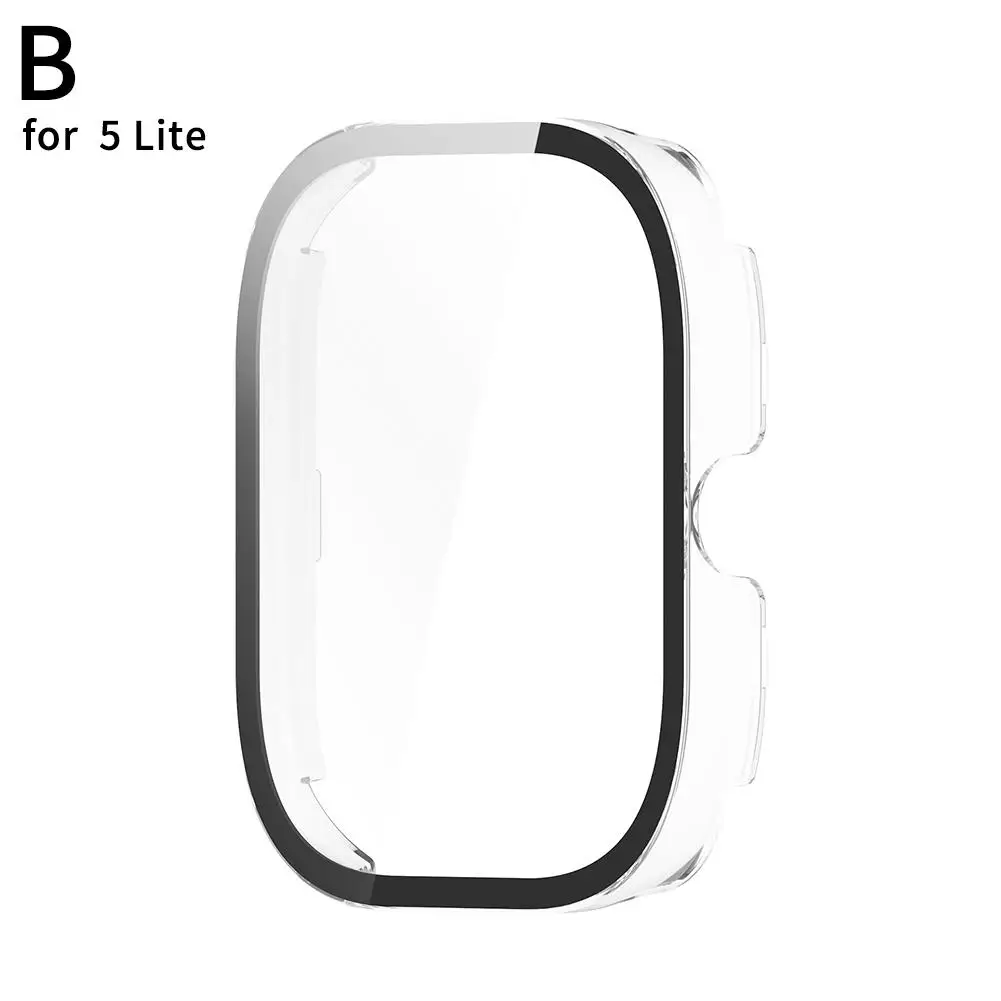 Glass+ For Watch 5 Active All-around Screen Protector Hard Pc Bumper Tempered Glass For Redmi Watch 5/5 Lite D5k2