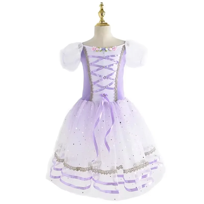 子供のためのチュチュバレエドレス,プロのダンスウェア,女の子のためのロマンチックなバレリーナドレス,白鳥の湖,モダンダンス