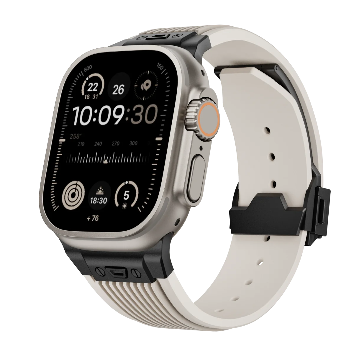 Silicone sportband voor Apple Watch Ultra 2/1 49mm Series 9 8 7 45mm 44mm Rubberen band voor IWatch 6 5 4 3 SE 44mm 42mm Armband