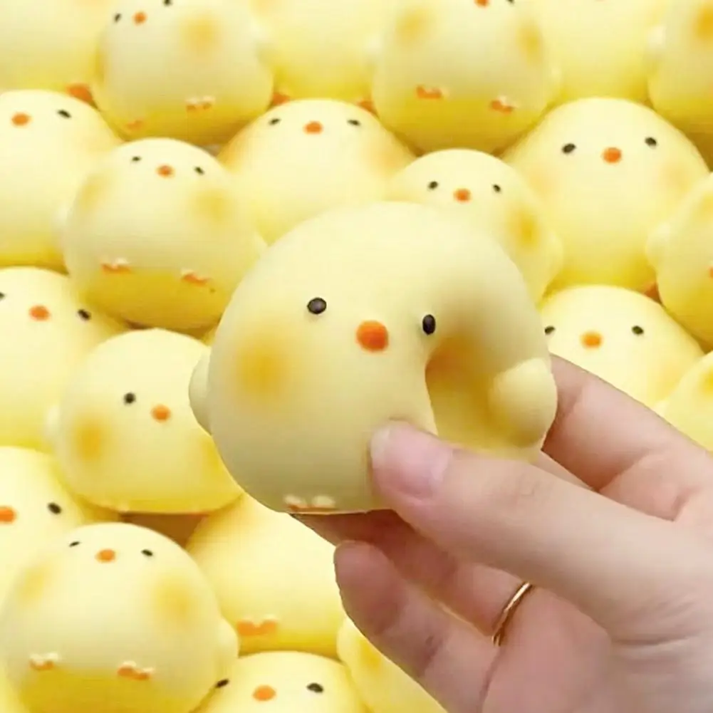 Upgrade Cute Giant Chick Squishy Toy Slow-Rising Stress Relief&Sensory Fidget Toy for Kids and Adults Anxiety ADHD Autism Relief