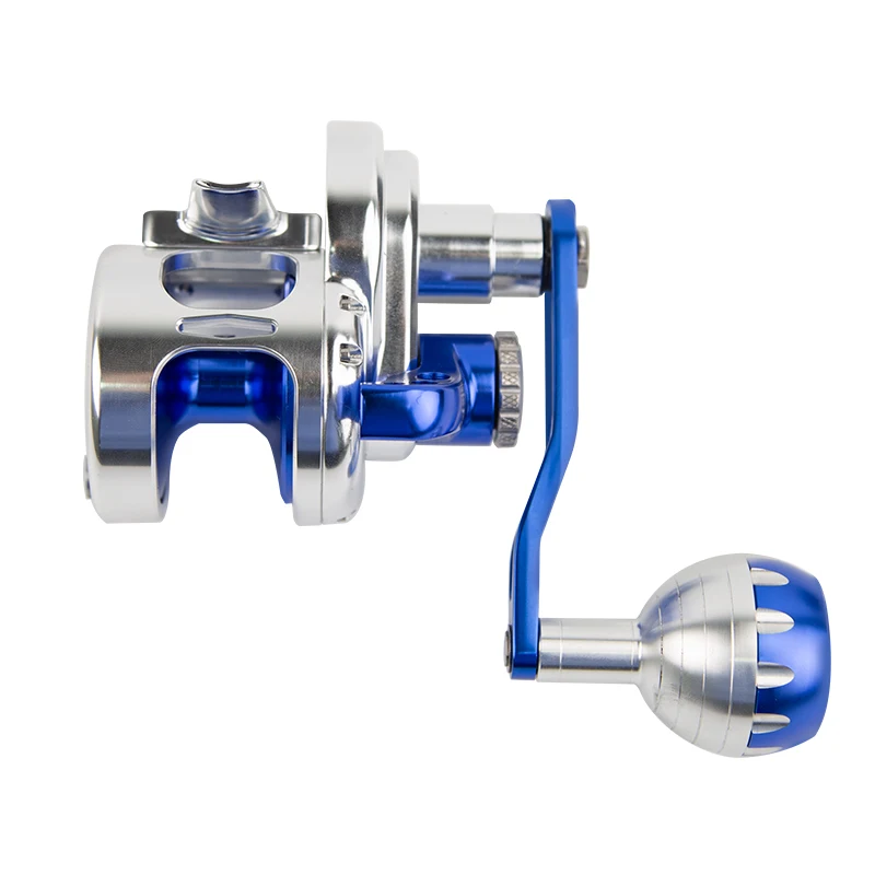 New CNC Slow Pitch Jigging Reel Saltwater Max Drag 35Kg Left/Right Handle Boat Reel Overhead Jigging Fishing Wheel