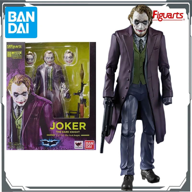 반다이 오리지널 S.H.Figuarts 배트맨 & 조커 스패로우 아머 액션 피규어 소년을위한 장난감 크리스마스 선물 소장 모델 장식품