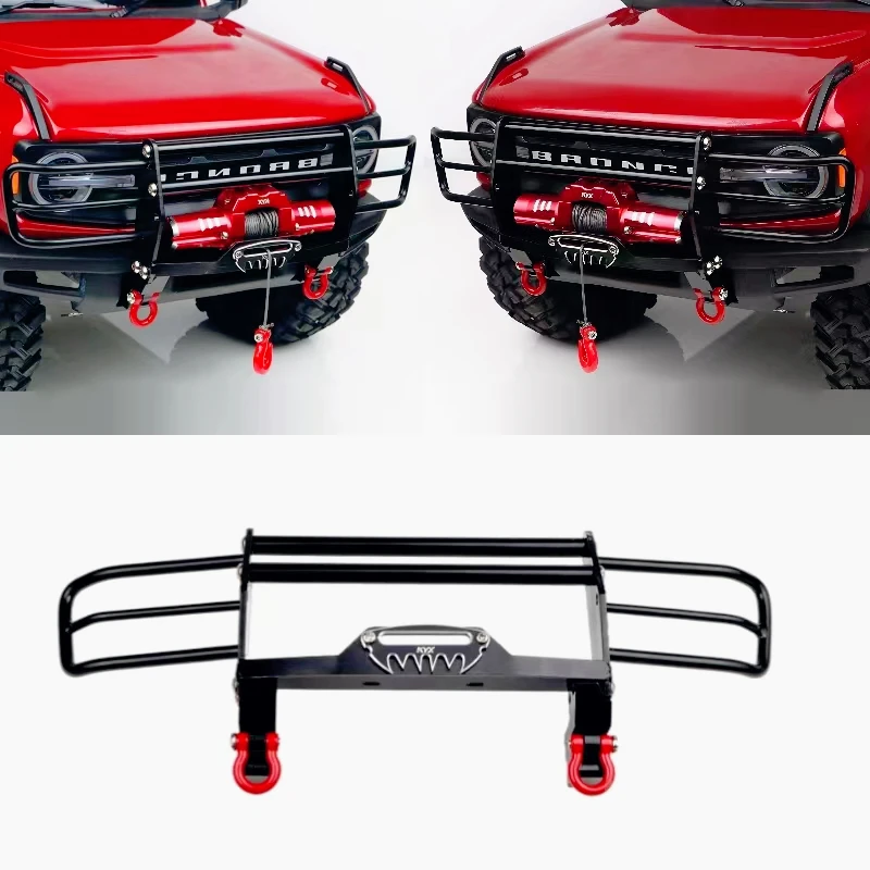 

TRX4 Metal Front Bumper Front Anti-Collision Upgraded Accessories for 1/10 RC Crawler Car Traxxas Ford Bronco Car Modified Parts