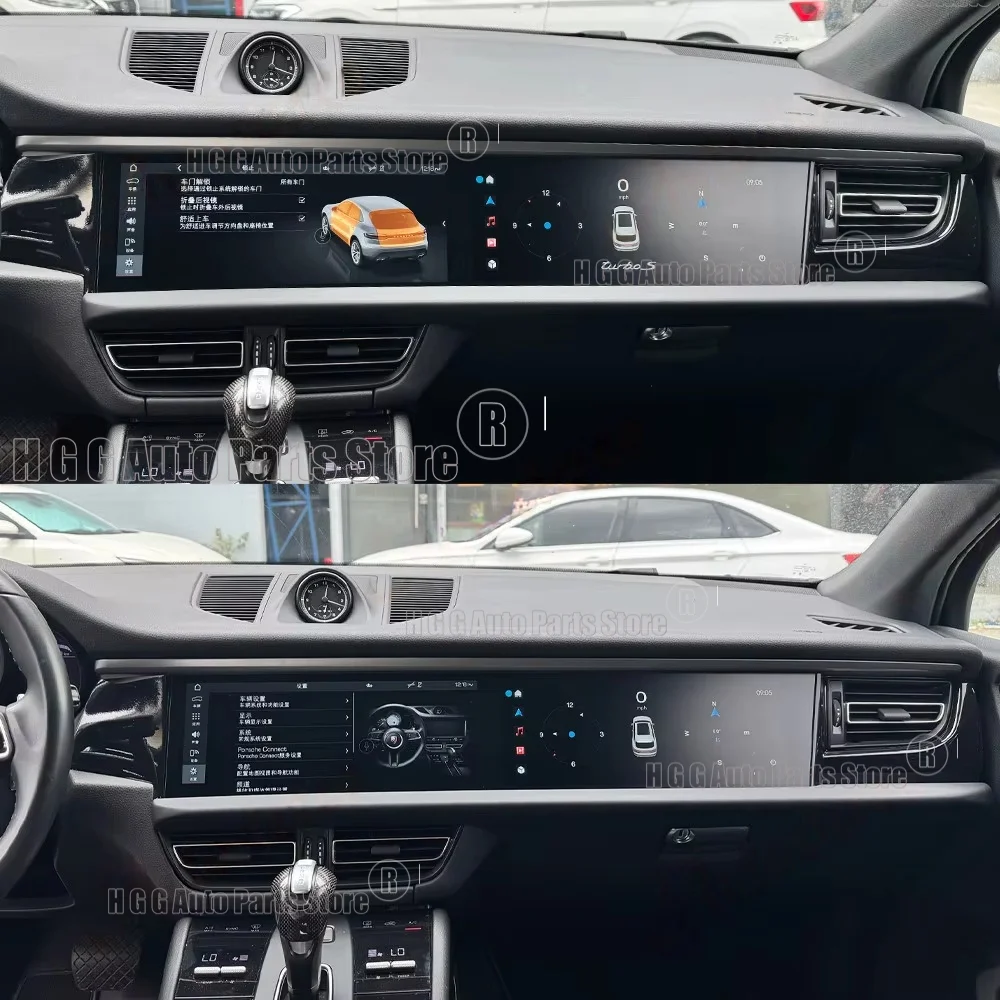 mz For Porsche Macan 2011-2017 Radio Android 2din Car multimedia Video Player HU 8G+256GB 4G LTE wireless Dual Screen BT Carplay view 2