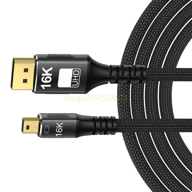 Best Seller 16K Mini  to  2.1 Adapter Male to Male Connectors Support 16K@60Hz 8K@120Hz for Laptop