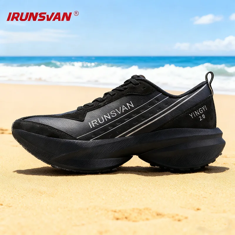 

IRUNSVAN Yingyi 2.0 Full Length Carbon Plate Running Shoes Marathon Training Leather Upper Men's 24090