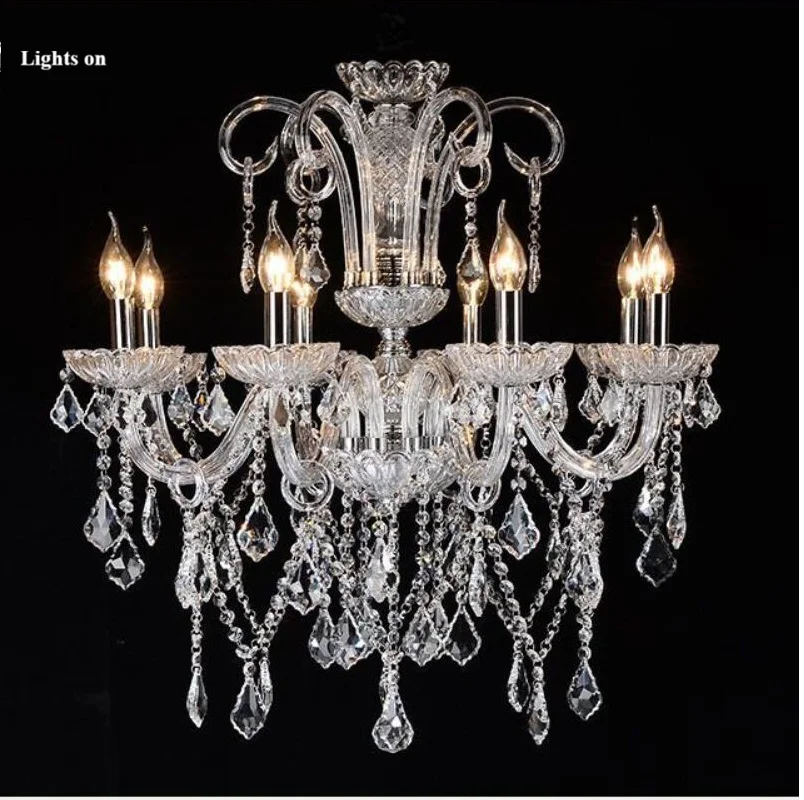 European Style Candle Crystal chandelier Lamp House The Living Room Dining Bedroom chandelier new chandelier