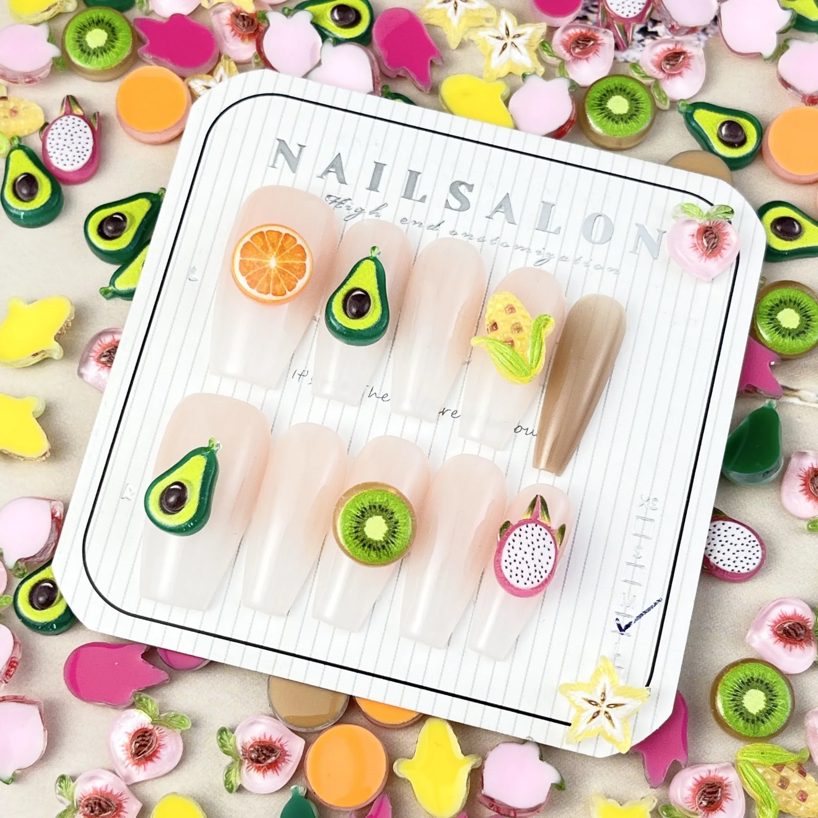 Resina Kawaii Fruit Acessórios para Unhas, Mini Ornamento Cereja, Encantos da Jóias, Decoração Nail Art, Flatback Manicure Peças, Verão, 20Pcs