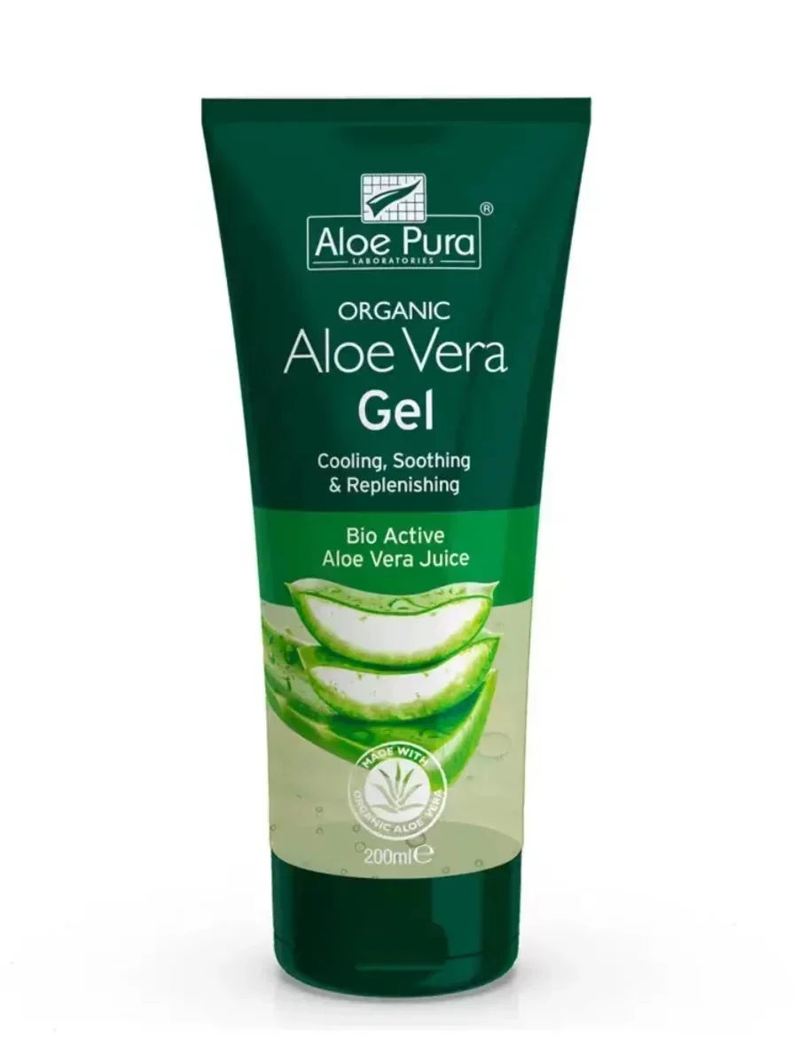 ALOE PURA VERA 200ml Organic Pure Curaçao Aloe Vera Gel Moisturising Hydrating Gel Soothing After Sun Face Repair Skincare