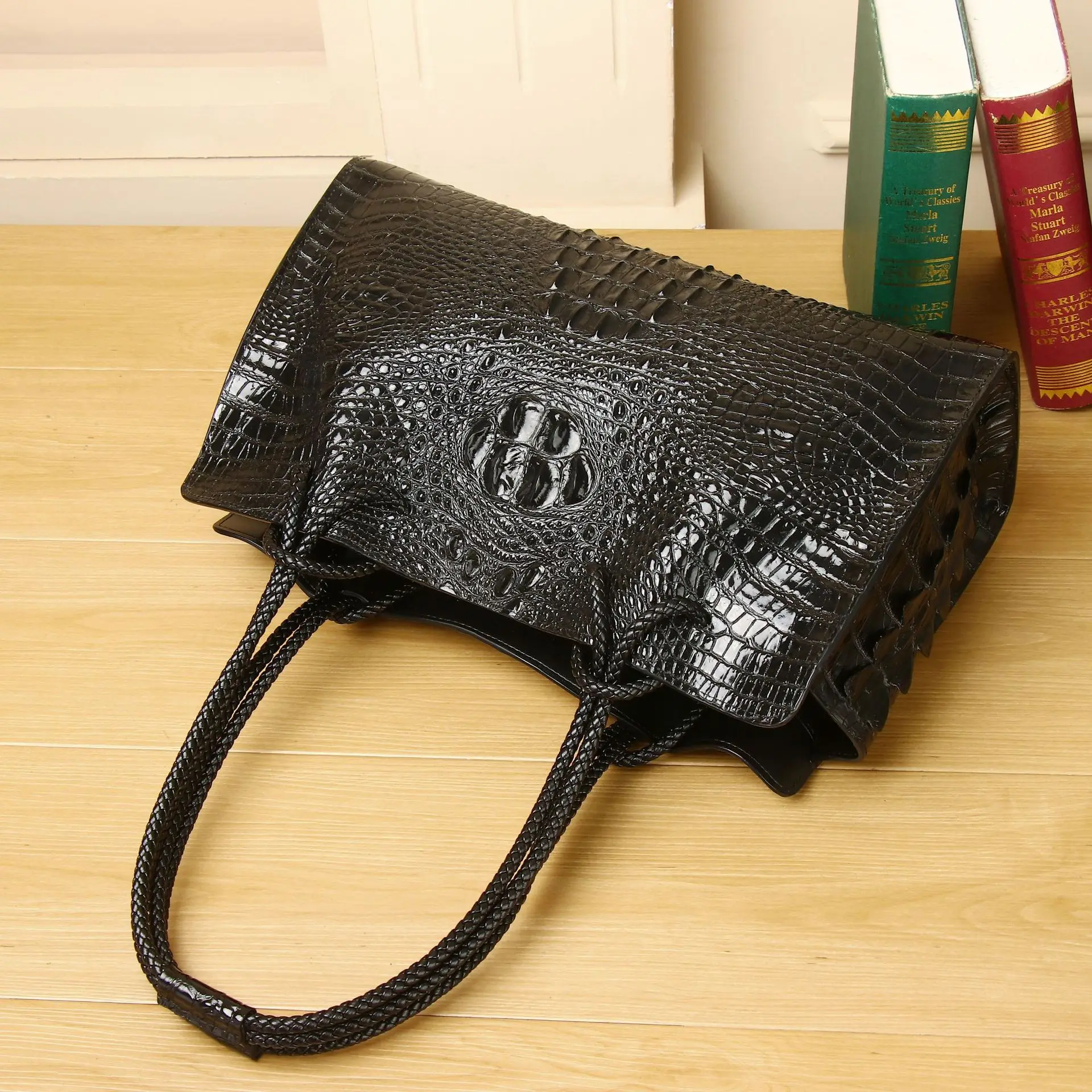 New Fashion Alligator Women Handbags European Designer Cow Genuine Leather Shoulder Bags Female Girl Brand Luxury Crossbody Bag