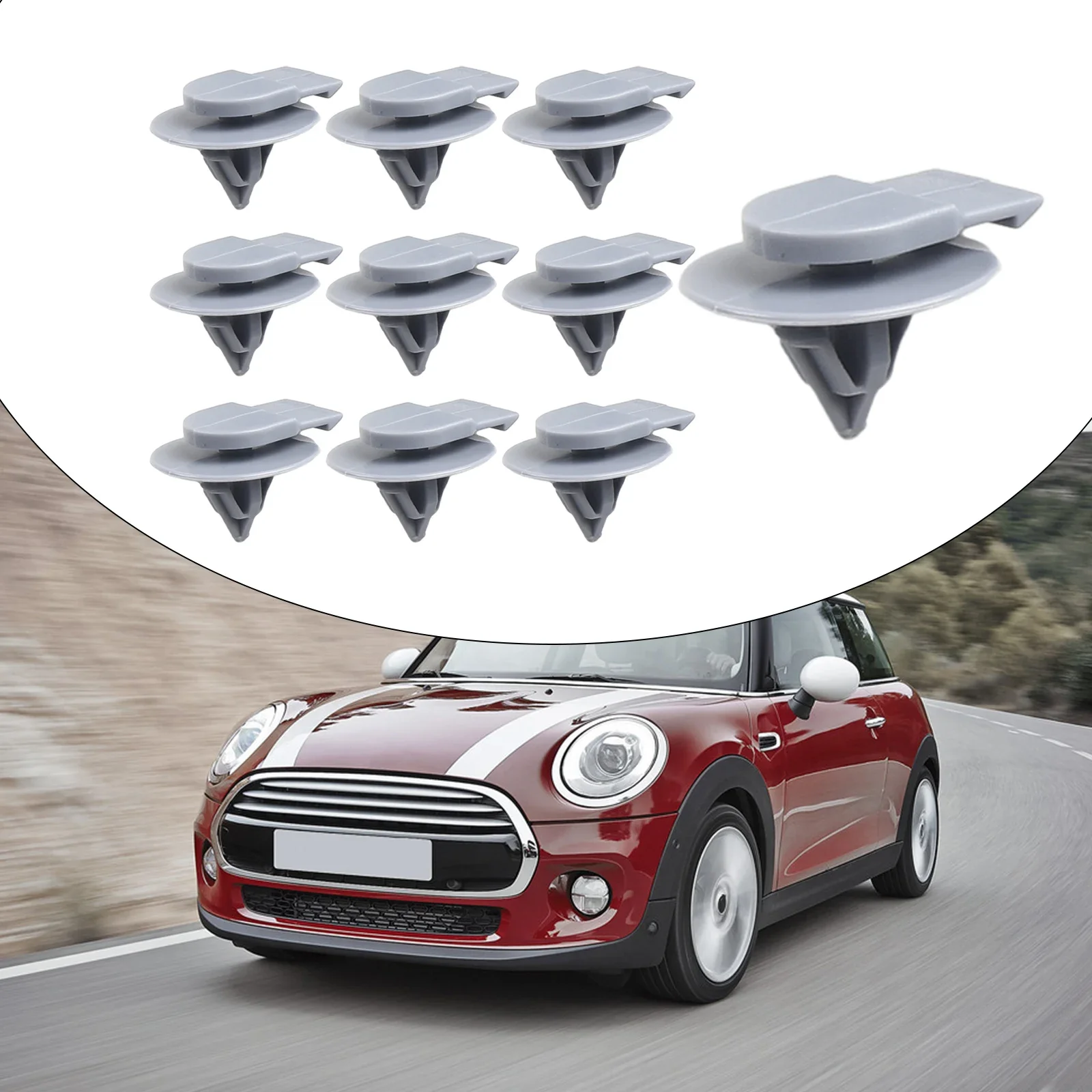 10pcs Fender Wheel Eyebrow Buckle Plastic Rivet Buckle 07132757821 07137073915 For BMW For Mini For Cooper R50 R52 R55 R56