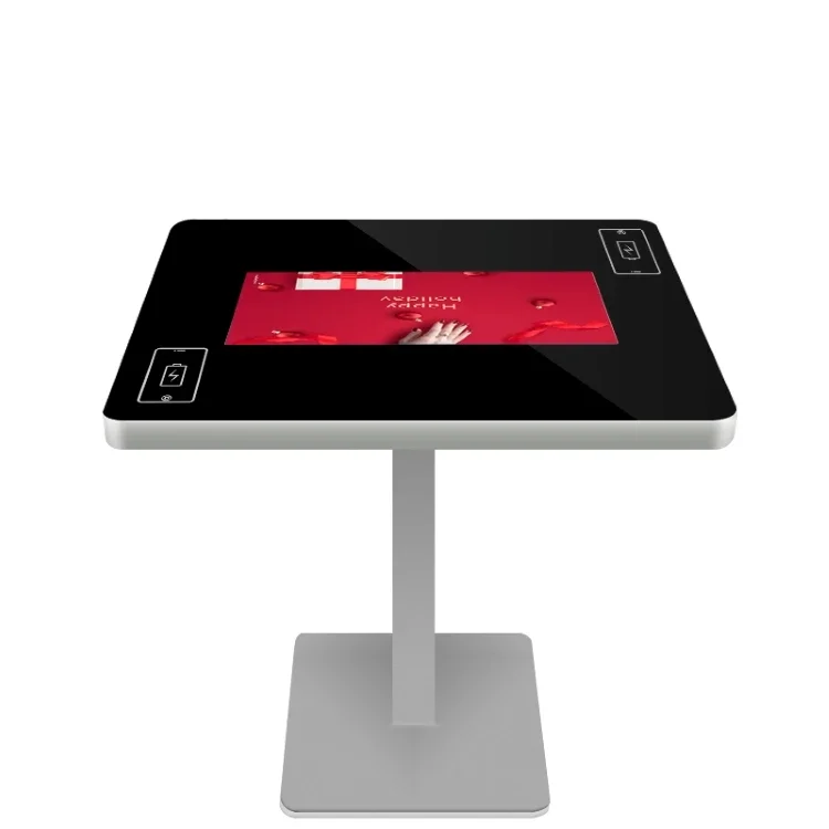 

23.6 inch android win system interactive lcd touch screen smart coffee table with wireless charging
