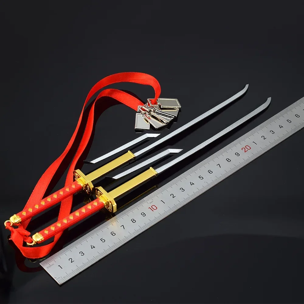 Jushiro Ukitake Anime Arme pour Garçons, Épée de Samouraï, Katana en Métal Périphérique, Vérité de l'Dégradation, Modèle de Jouets Cadeaux, 26cm