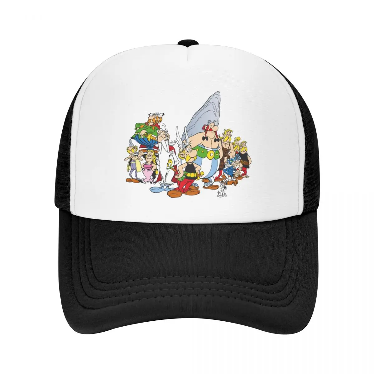 Asterix And Obelix Dogmatix Cap Fashion Mesh Baseball Caps Adjustable Hat Hip Hop Summer Unisex Baseball Hats Polychromatic