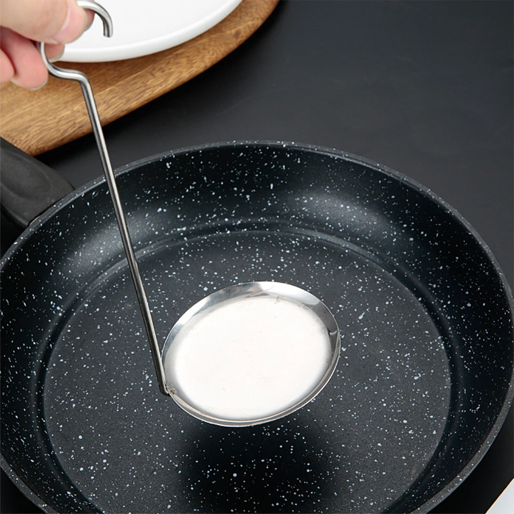 

2Pcs Oil Cake Mold Spoon Stainless Steel Kitchen Gadgets Home Fried Snack Tool NonStick Metal Handle Practical Lightweight