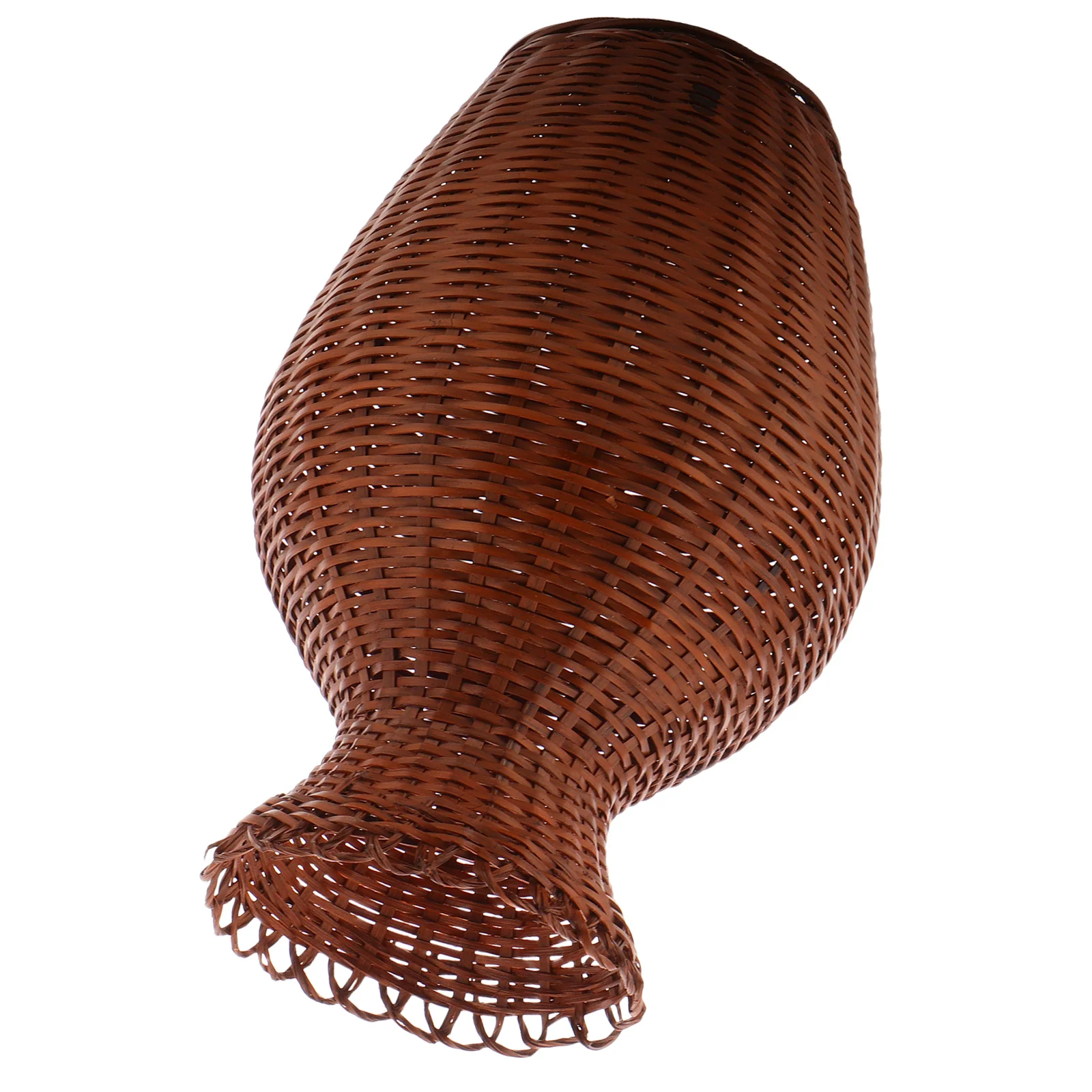 

Bamboo Woven Flower Vase Handcrafted Rustic Decorative Dry Flower Vase for Living Room Floral Arrangements and Home Decoration