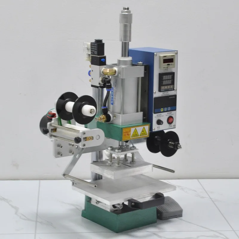 Pneumatic Hot Foil Stamping Machine Heating plate, Sliding Table, Digital Temp Control for Cards & Jewelry Boxes 1pcs