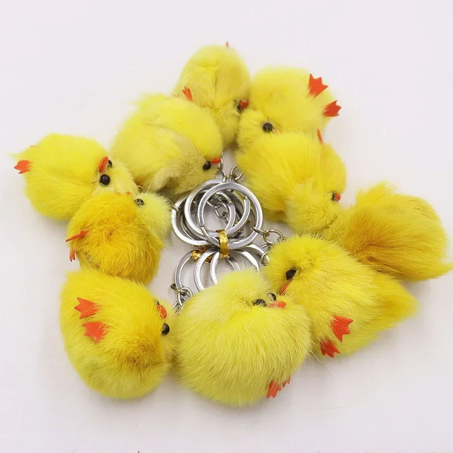 1 pz carino pollo giallo peluche bambola portachiavi soffici morbidi peluche zaino borsa ciondolo portachiavi per bambini regali fidanzata