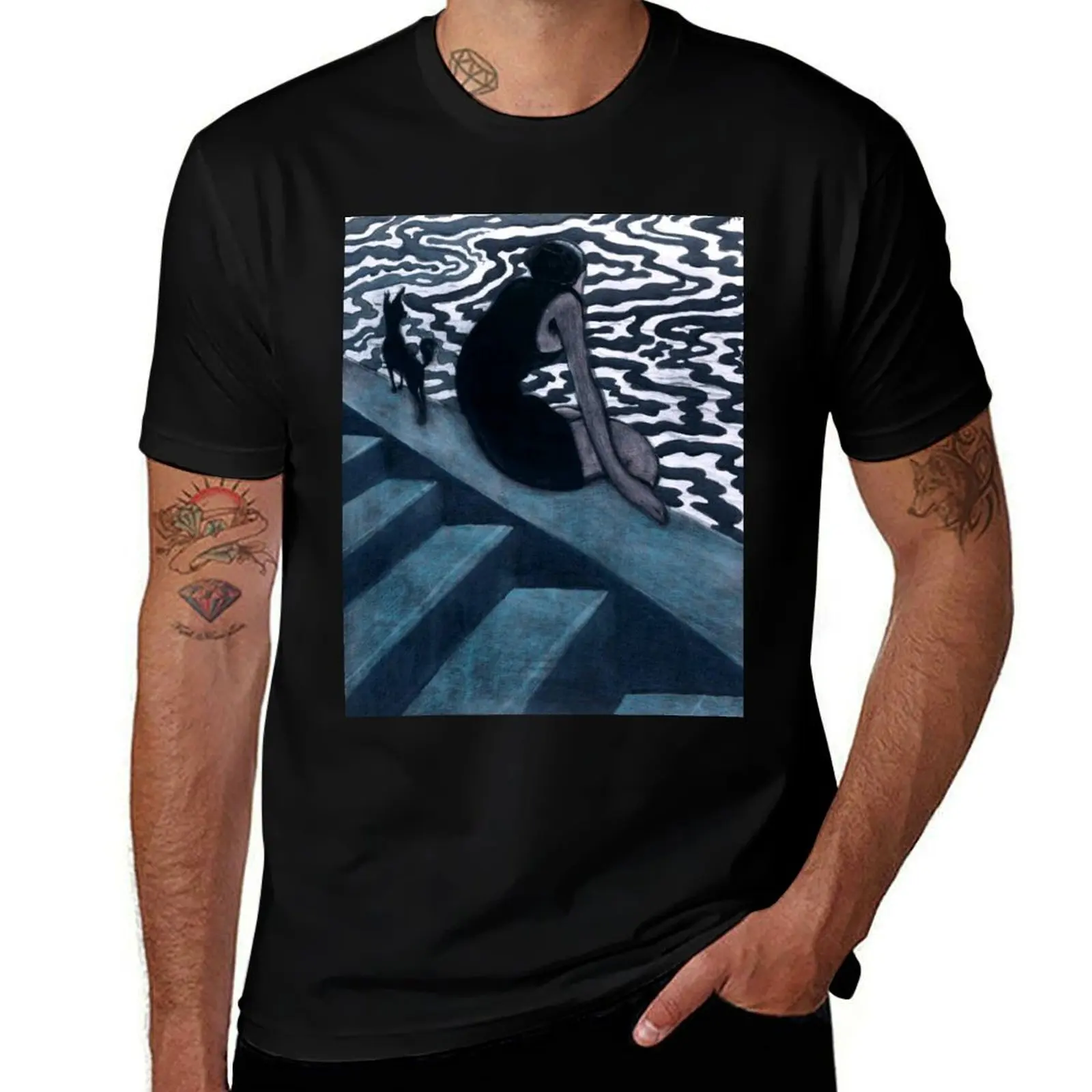 

T-Shirt with shirts man Spilliaert Baigneuse for Léon designer cotton prints 100 t Bather t La percent shirt t man The - shirt -