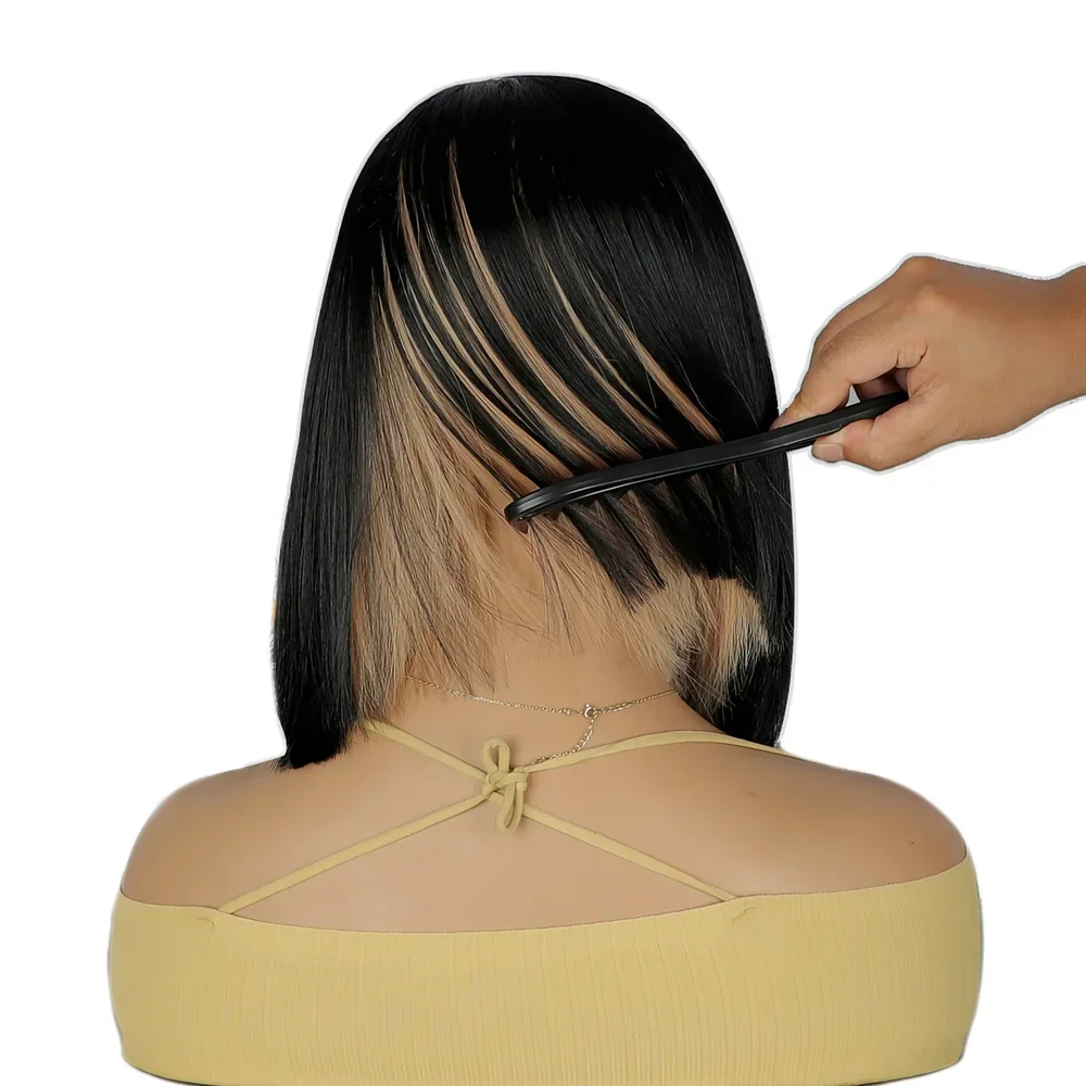 Red Peekaboo Straight Synthetic Short Wig