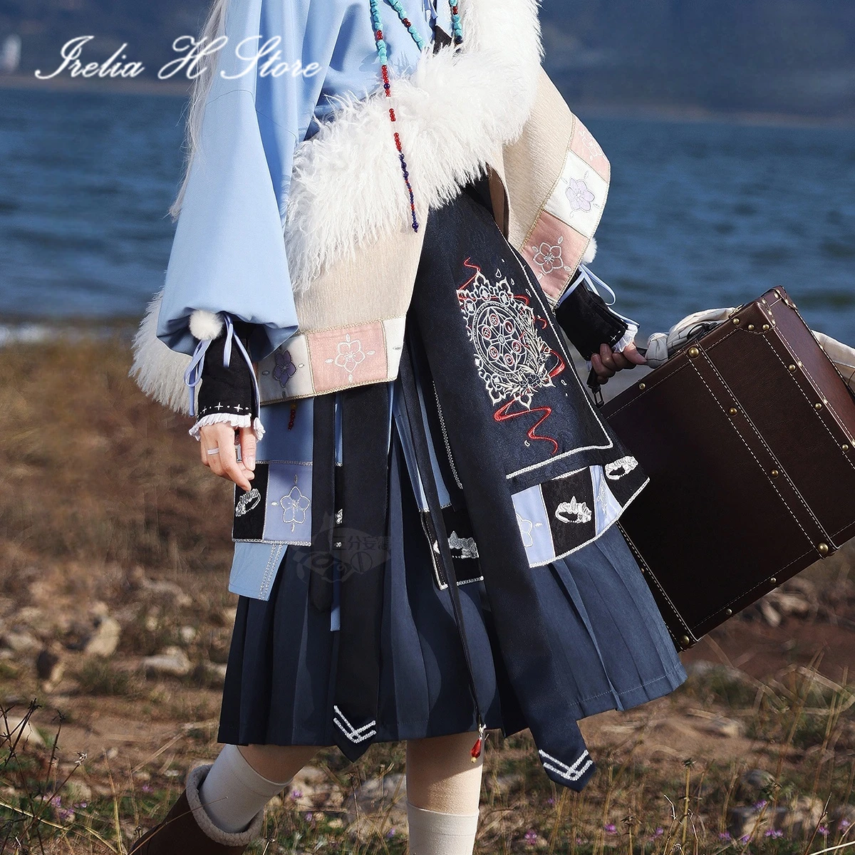 أزياء Irelia H Anime Frieren: أزياء Beyond Journey's End Frieren التأثيرية فستان الثلج أزياء الهالوين