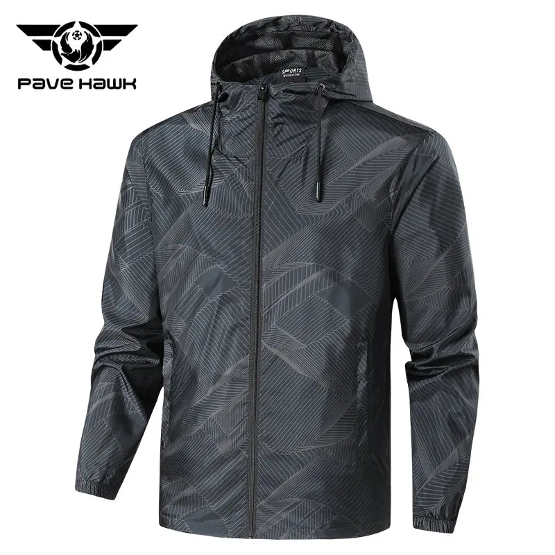 Spring Summer Sports Jacket Men Windbreaker Waterproof Outdoor Hiking Jackets Wear-resisting Breathable Anti Sunburn Hoodie