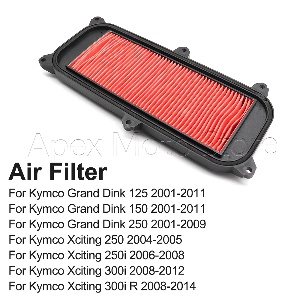 Motorcycle Accessories Air Filter Intake Cleaner For Kymco Grand Dink 125 150 250 Xciting 250 250i 300i 300i R 2001-2014 2013