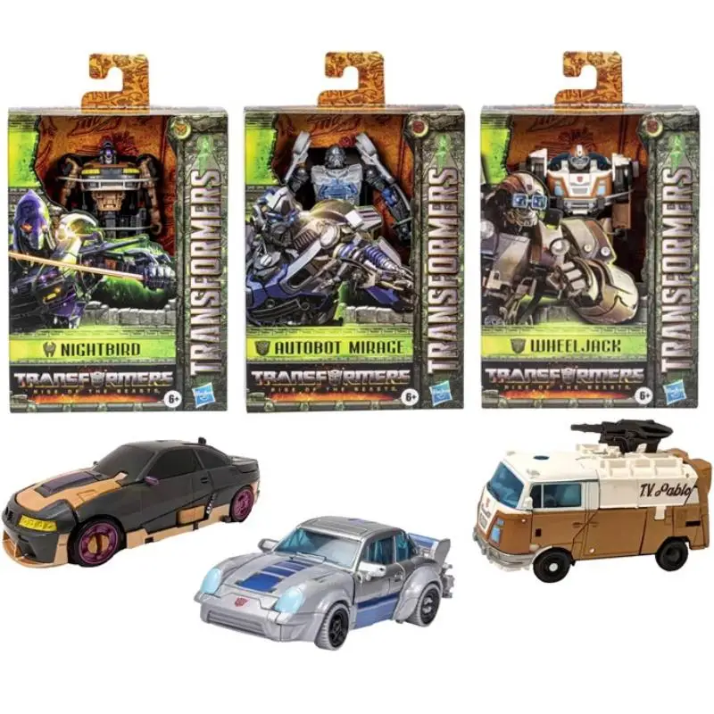 TransformersToys: Rise of The Beasts Deluxe Class Wheeljack Autobot Mirage Nightbird figura de acción de 5 pulgadas juguete para regalo ﻿