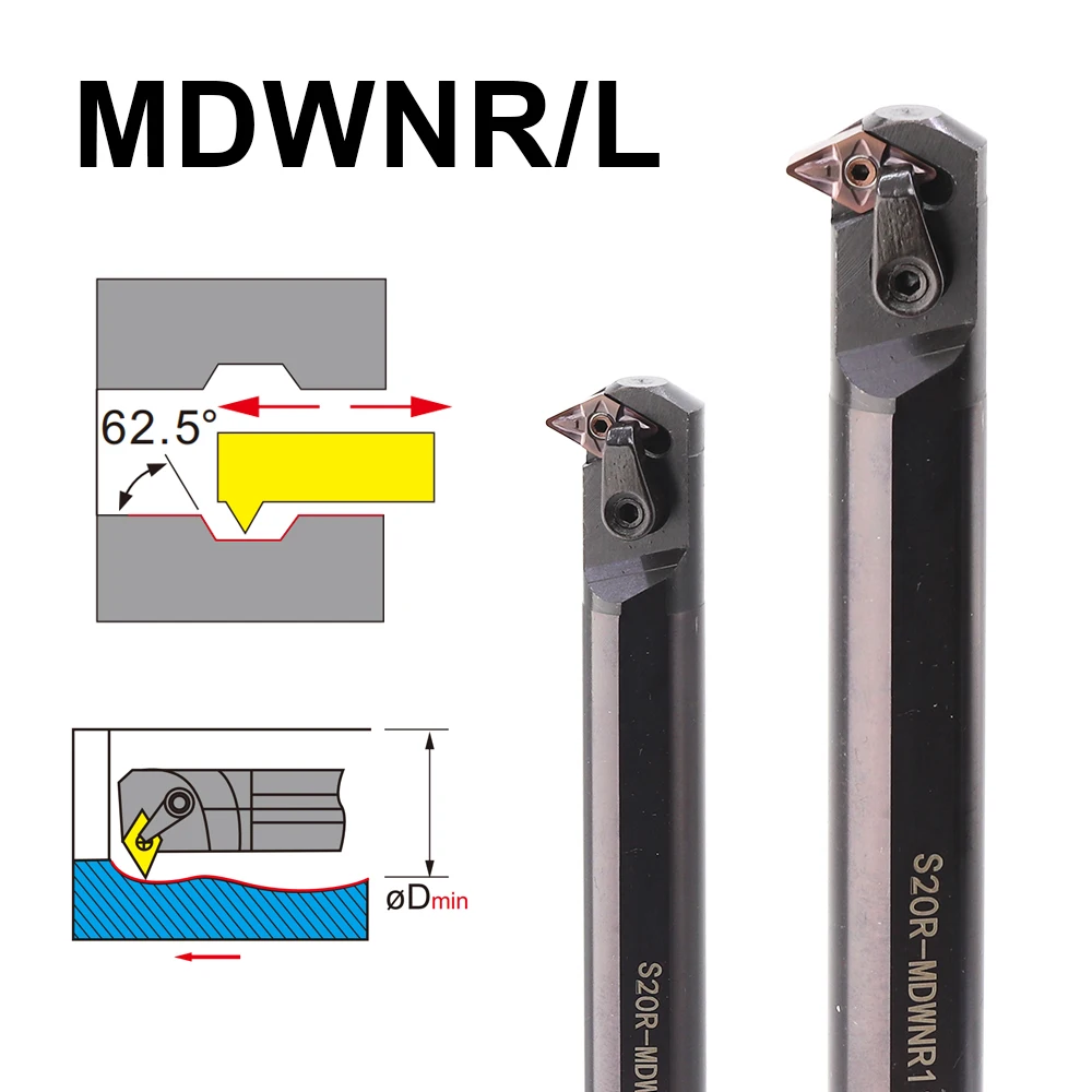 MZG Internal Turning Tool Holder MDWNR11 MDWNR15 S20R-MDWNR11 S25S-MDWNR15 MDUNR MDUNL DNMG Insert Turning Tool CNC Cutter Shank