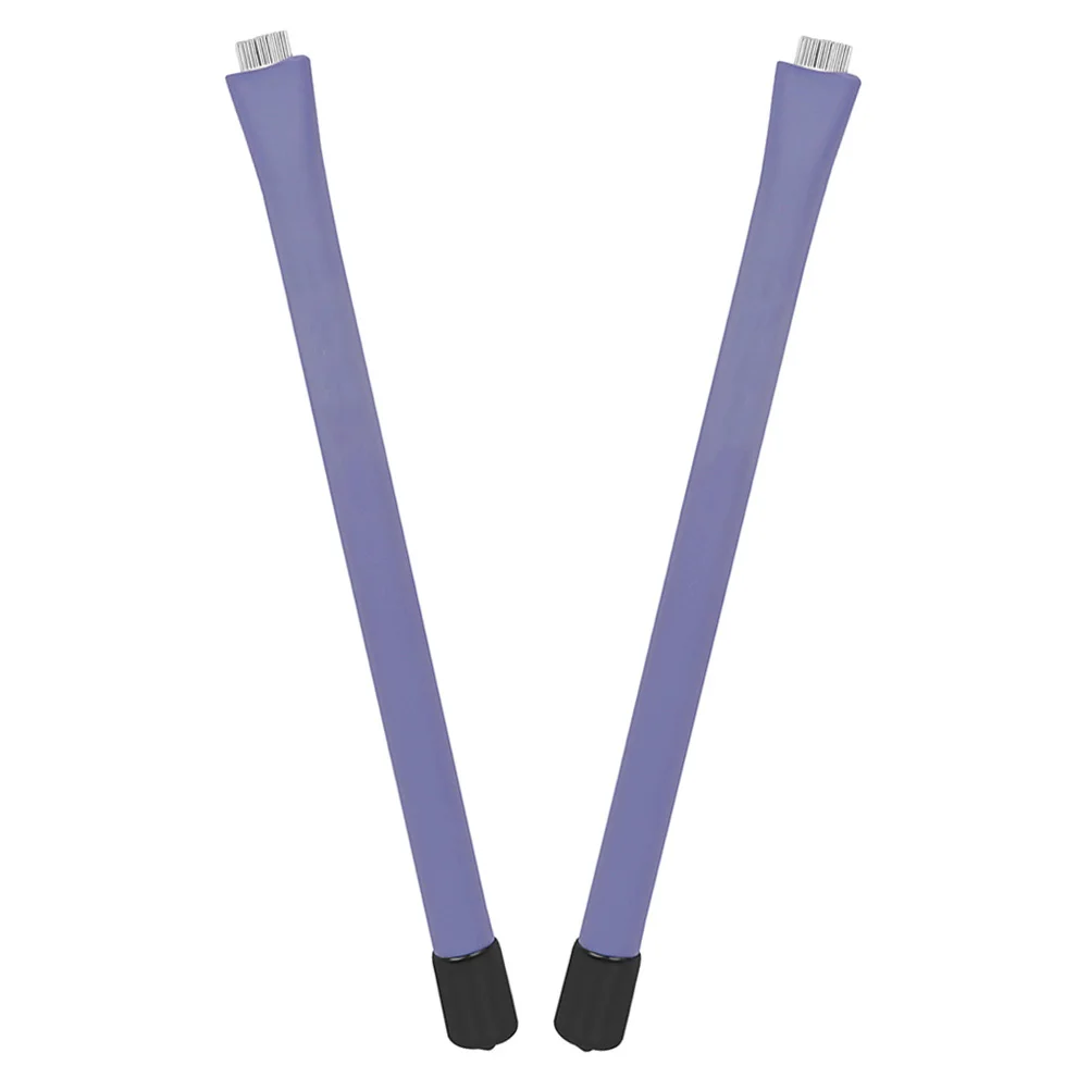 

Hickory Drum Brush Accessories Stainless Steel Wire Brushes Purple Rubber Sticks