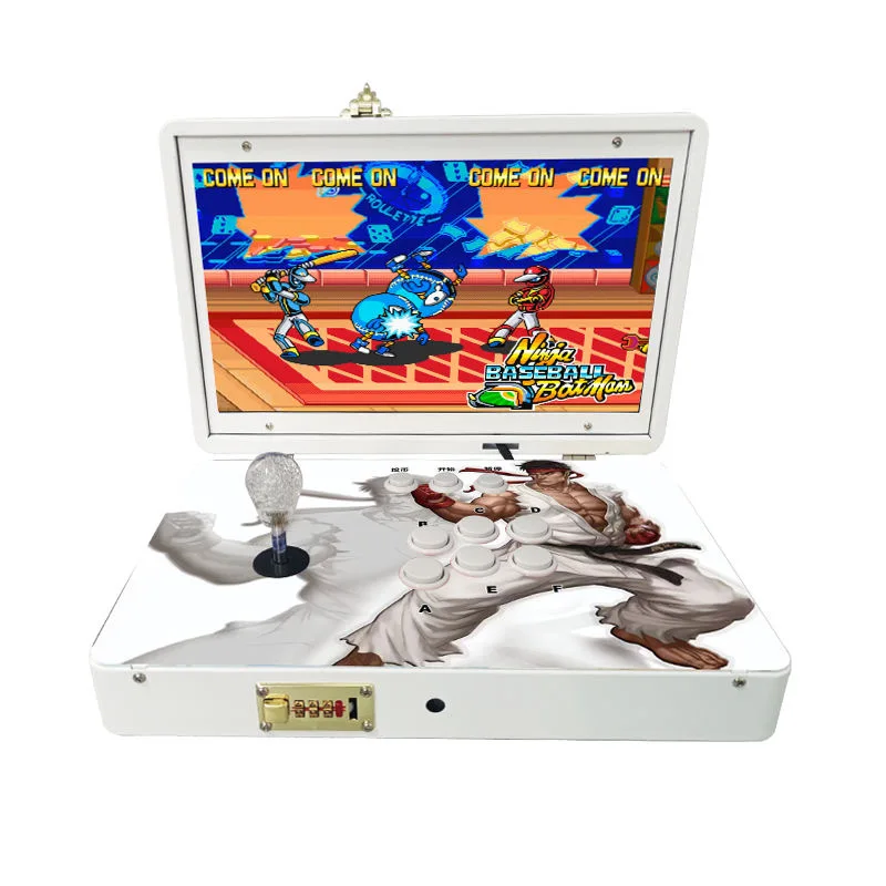 

14-Inch Screen Flip Arcade All-In-One Machine Portable Dual Joystick Retro For Coin Pusher Game Console King Fighters Plastic 1