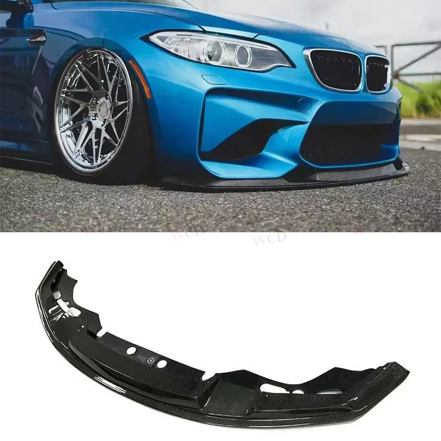 MTC Style Carbon Fiber Front Lip For BMW F87 M2C M2 2016-2020 Upgrade Car Bumper Lip Spoiler Body Kit