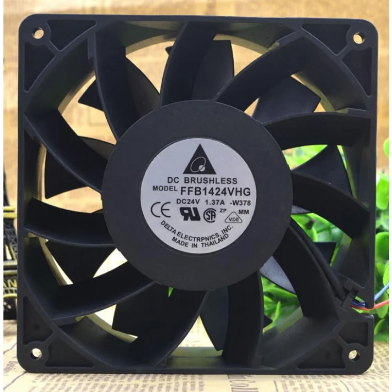 

New CPU Cooler Fan for Delta FFB1424VHG 24V 1.37A large air volume violent frequency converter fan 14050 14CM 140*140*50MM